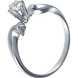 Золотое кольцо с бриллиантом, 1609682