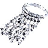Женское серебряное кольцо с куб. циркониями, 1609938