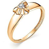 Золотое кольцо с бриллиантом, 1622226