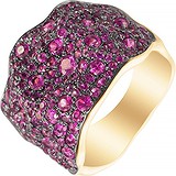 Женское золотое кольцо с рубинами, 1673426
