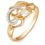 Женское золотое кольцо с бриллиантами, 1684946