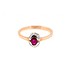 Женское золотое кольцо с рубином и бриллиантами - фото 3
