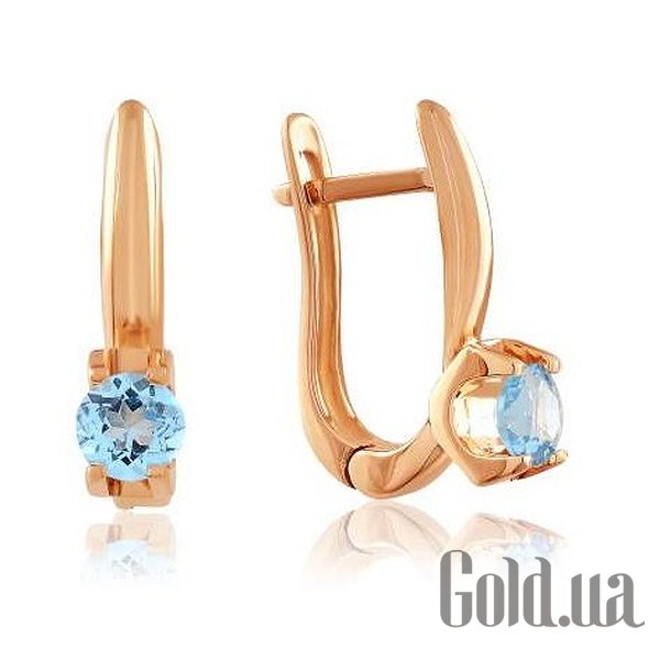 

Серьги Украина, Золотые серьги с топазами