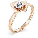 Женское золотое кольцо с бриллиантом, 1711058