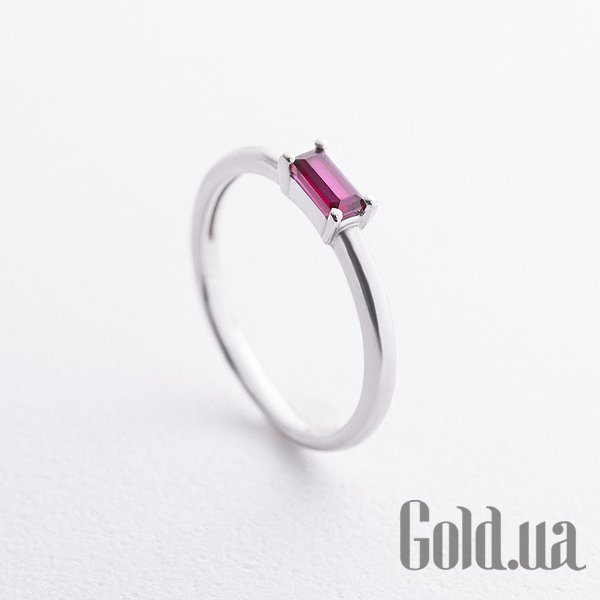 

Женские кольца Украина, Женское серебряное кольцо с синт. рубином, 16.5