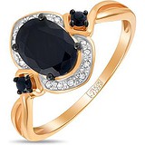 Женское золотое кольцо с бриллиантами и сапфирами, 1703891