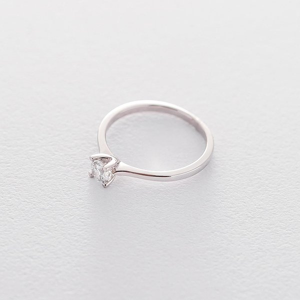Золота каблучка з Swarovski Zirconia