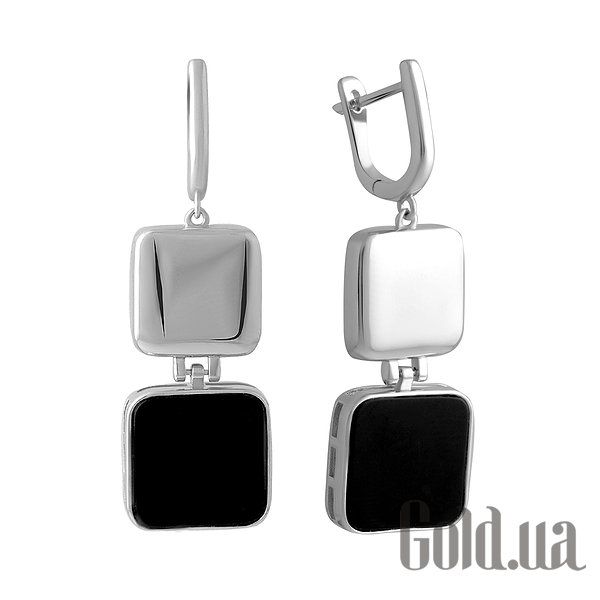 

Серьги с подвесками Fresh Jewelry, Серебряные серьги с ониксами