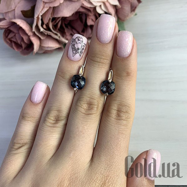 Сережки Fresh Jewelry Золоті сережки з топазами