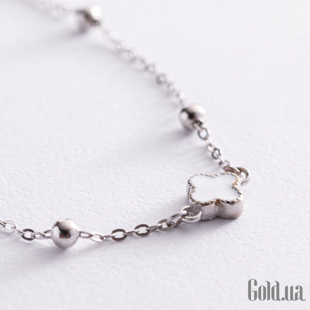 Серебряное колье с эмалью onx181131 – изображение 3