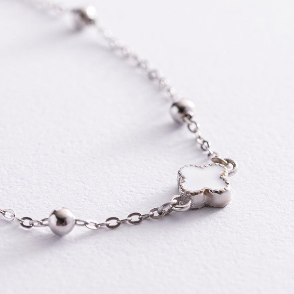 Серебряное колье с эмалью onx181131 – изображение 3