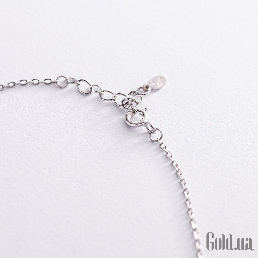 Серебряное колье с эмалью onx181131 – изображение 4