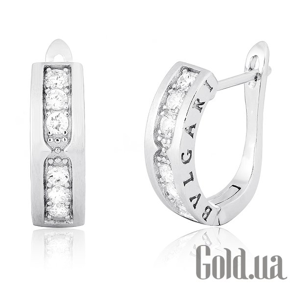 

Серьги Silvex925, Серебряные серьги с куб. циркониями