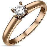 Золотое кольцо с бриллиантом, 1554388
