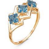 Женское золотое кольцо с топазами, 1621460