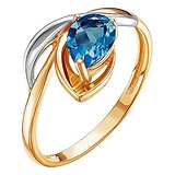 Женское золотое кольцо с топазом, 1622228