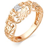 Золотое кольцо с бриллиантом, 1638612