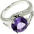 Женское серебряное кольцо с аметистом - фото 1