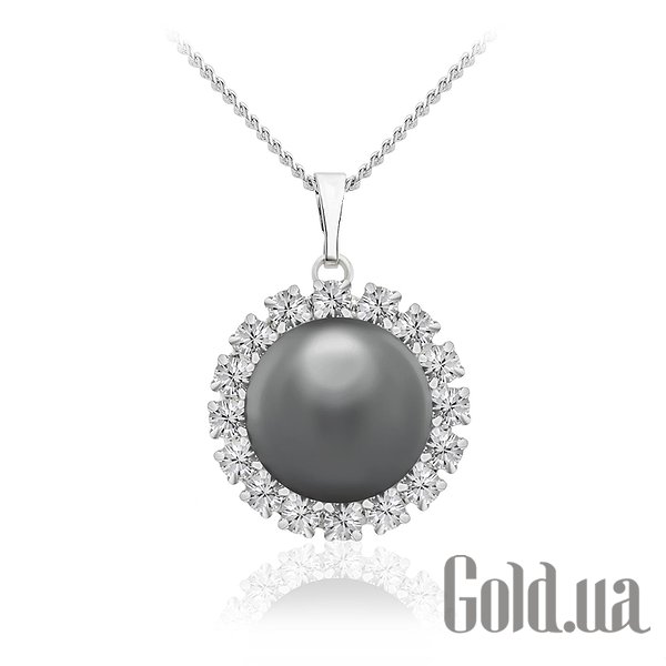 

Женские колье и кулоны Kobi, Стальной, Кулон с цепочкой с кристаллами Swarovski и искусств. жемчугом