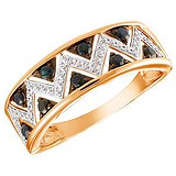 Женское золотое кольцо с бриллиантами и сапфирами, 1703892