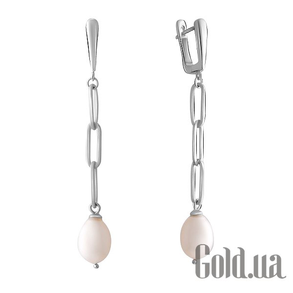 

Серьги с подвесками Fresh Jewelry, Серебряные серьги с культив. жемчугом