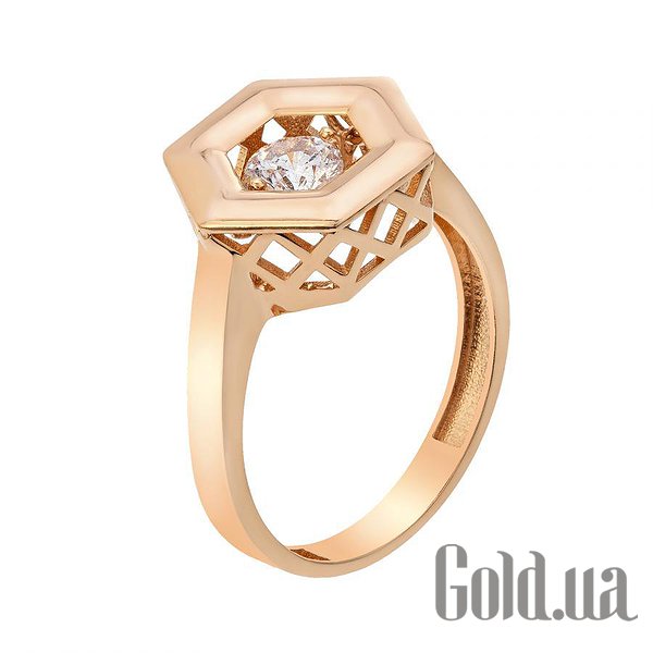 

Кольцо Украина, Золотое кольцо с куб. цирконием, 18