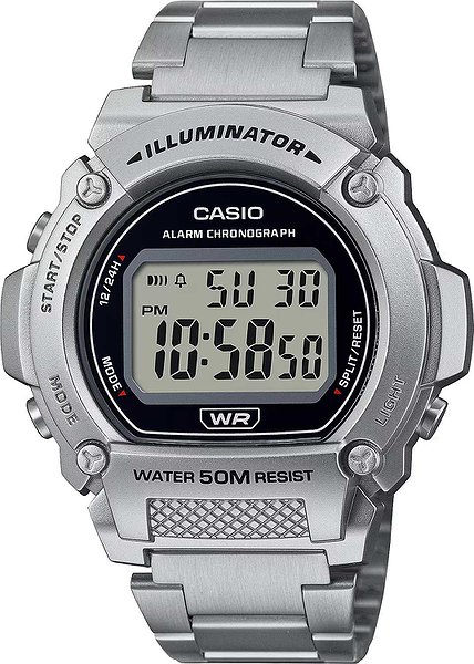 Casio Чоловічий годинник W-219HD-1AVEF