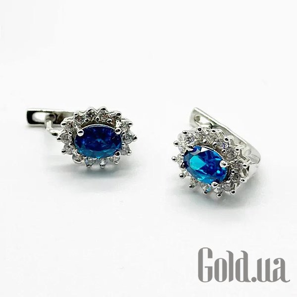 

Серьги Silvex925, Серебряные серьги с куб. циркониями