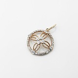 Золотой кулон с куб. циркониями, 1796820