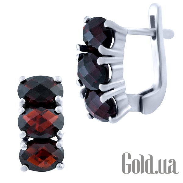 

Серьги Fresh Jewelry, Серебряные серьги с гранатами