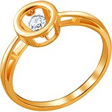 Золотое кольцо с куб. цирконием, 1540565
