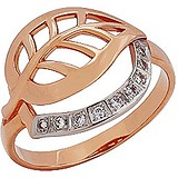 Женское золотое кольцо с куб. циркониями, 1606869