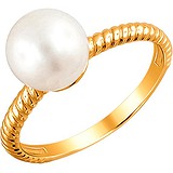 DeFleur Женское золотое кольцо с культив. жемчугом, 1654741