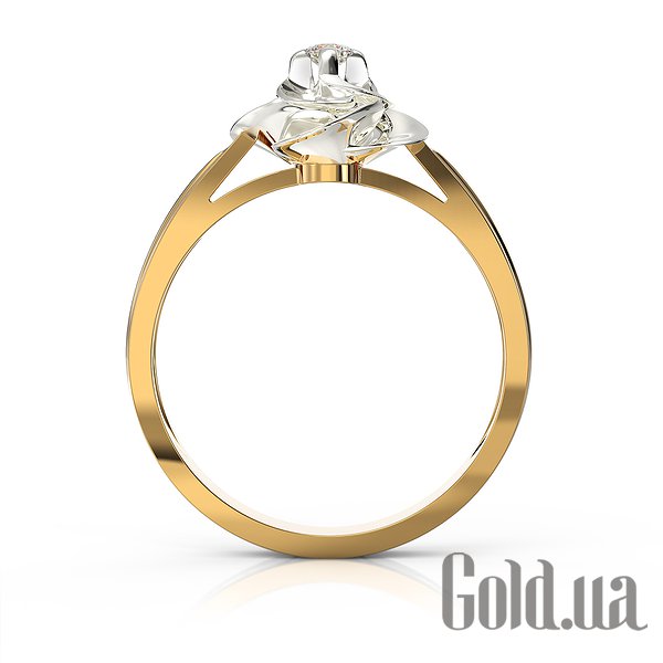 

Кольцо Украина, Женское золотое кольцо с бриллиантом, 16.5