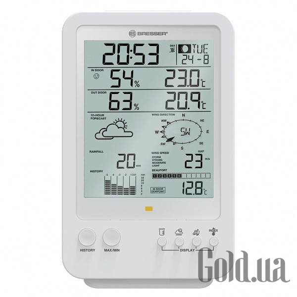 

Метеостанция Bresser, Метеостанция Weather Center 5-in-1 White