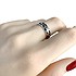 Женское серебряное кольцо с эмалью - фото 2