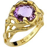Женское золотое кольцо с аметистом, 1697237