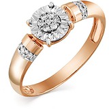 Золотое кольцо с бриллиантами, 1711061