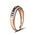 Женское золотое кольцо с бриллиантами, сапфирами и гранатом - фото 3