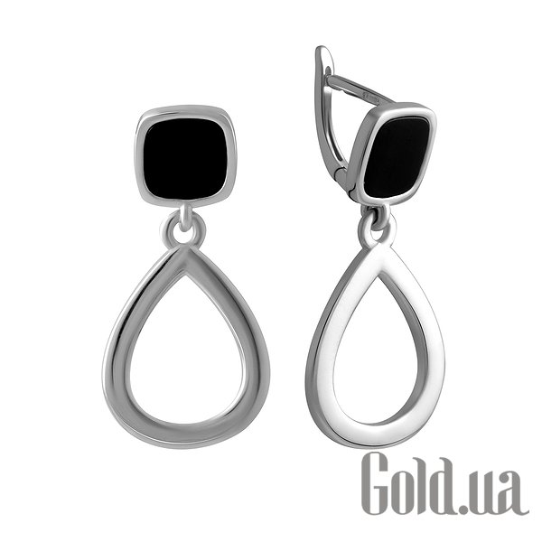 

Серьги с подвесками Fresh Jewelry, Серебряные серьги с ониксами