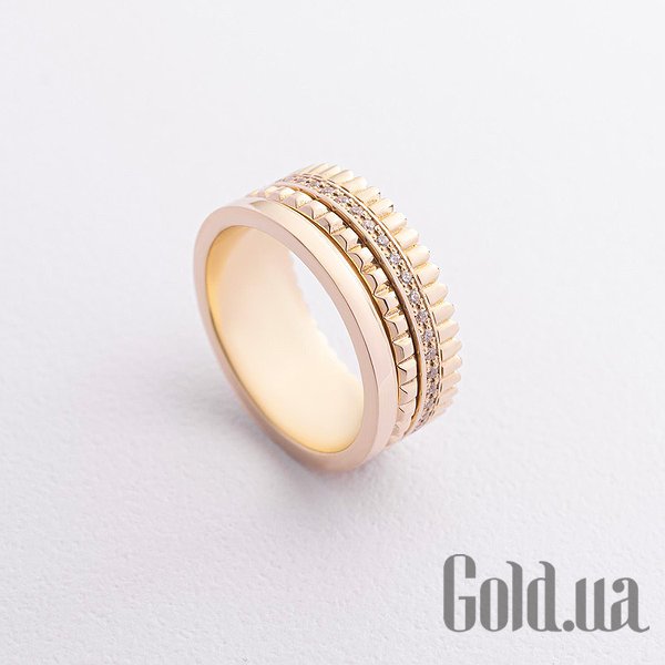 

Обручальное кольцо Украина, Золотое обручальное кольцо с куб. циркониями, 16