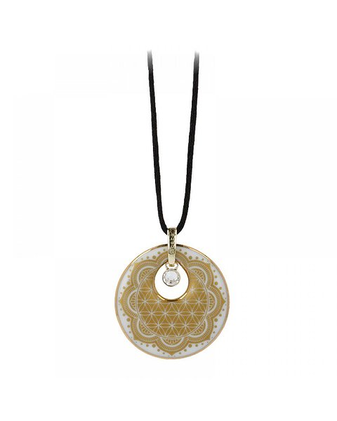 Goebel Кулон на шнурке с кристаллами Swarovski в позолоте GOE-23120261 – изображение 3