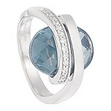 Pierre Cardin Женское серебряное кольцо с куб. циркониями, 051925