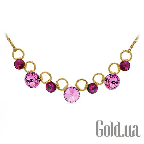 

Женские колье и кулоны Kobi, Золотой, Колье с кристаллами Swarovski в позолоте
