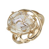 Женское золотое кольцо с горным хрусталем, 1531862