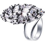 Женское серебряное кольцо с куб. циркониями, 1609686