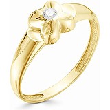 Золотое кольцо с бриллиантом, 1622230