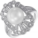 Женское золотое кольцо с бриллиантами и жемчугом, 1649622