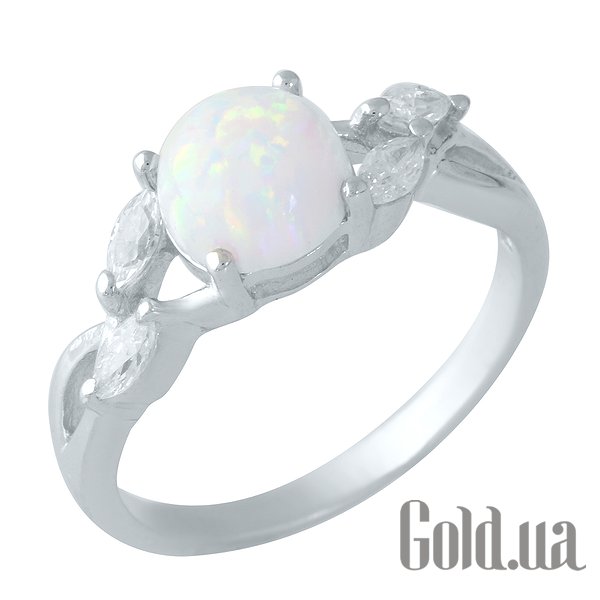 

Кольцо Fresh Jewelry, Серебряное кольцо с опалом и куб. циркониями, 18