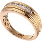 Золотое обручальное кольцо с бриллиантами, 1673174